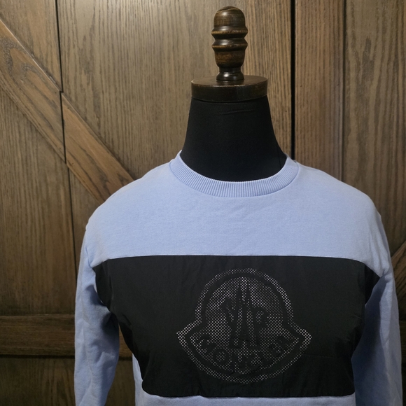 Moncler Light Blue Sweatshirt - Picture 2 of 7
